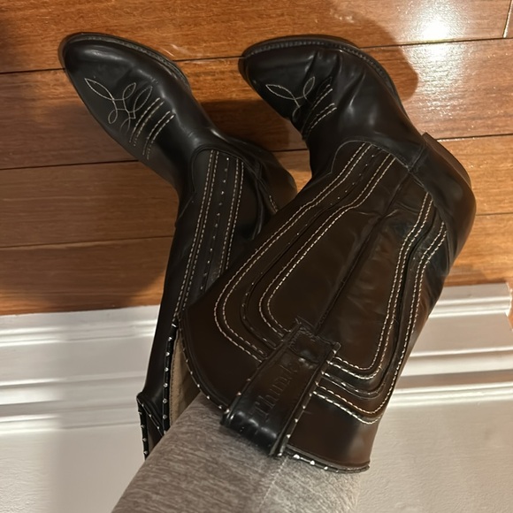 Leather Cowboy Boots by Thunder - Picture 11 of 14